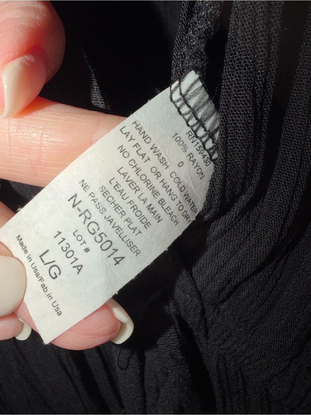 Elan Black Maxi Dress with V-Neck and Drawstring Waist - Picture 6 of 6